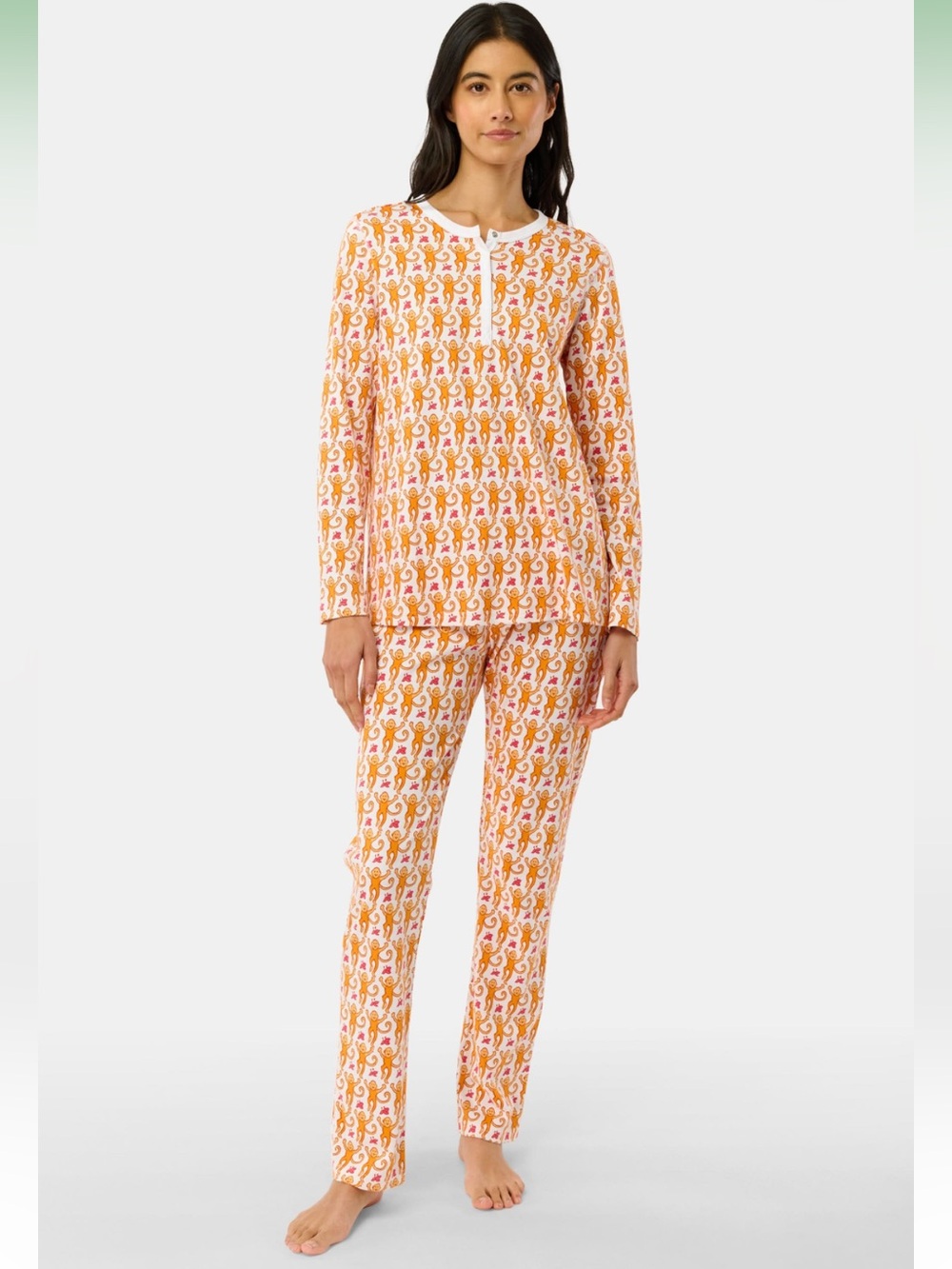 Roller Rabbit Orange pajamas set